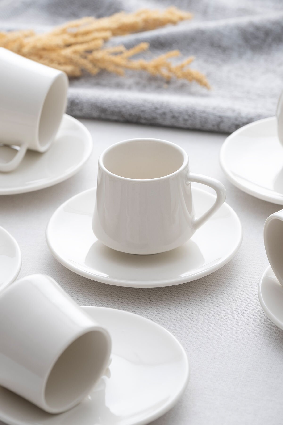 Porselen Beyaz Kahve Fincan Takımı 10129