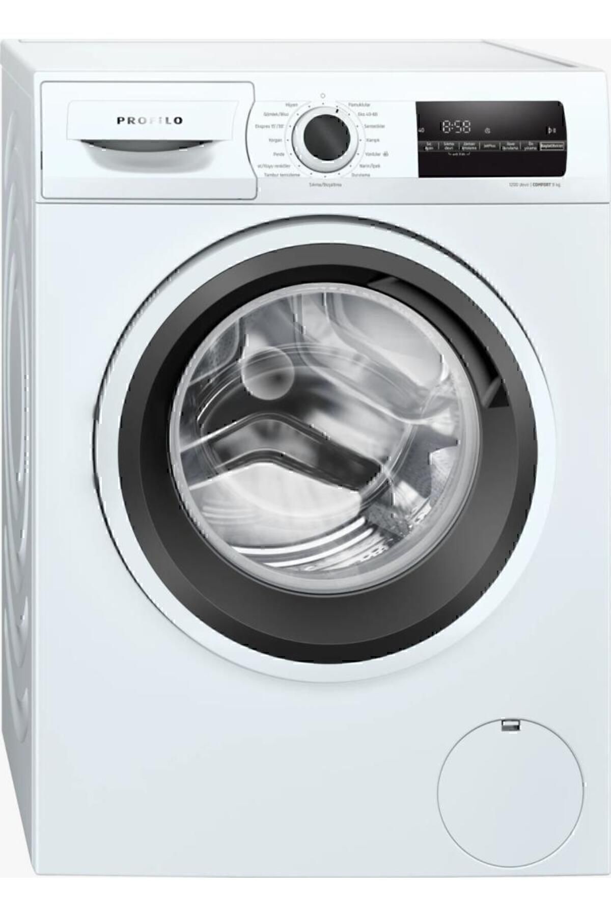 PROFİLO CMN12190TR ÇAM. MAK.-1200 DEV 9KG Beyaz
