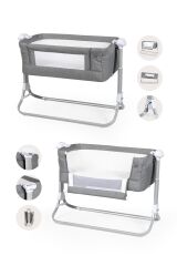 Swing Me Otomatik Sallanabilir Kumandalı Katlanabilir Anne Yanı Elektrikli Beşik