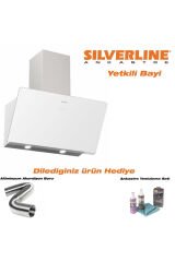 Soho Siyah Duvar Tipi Davlumbaz 60 cm Beyaz