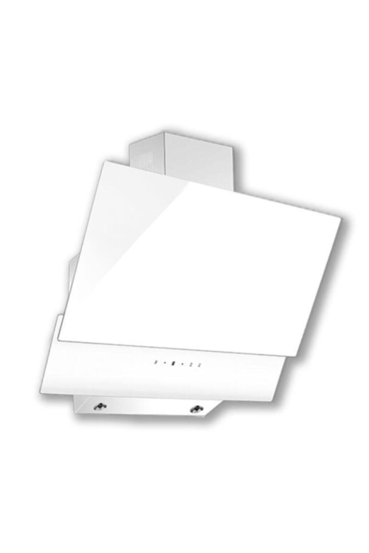 Da-835 Beyaz Cam Davlumbaz Beyaz