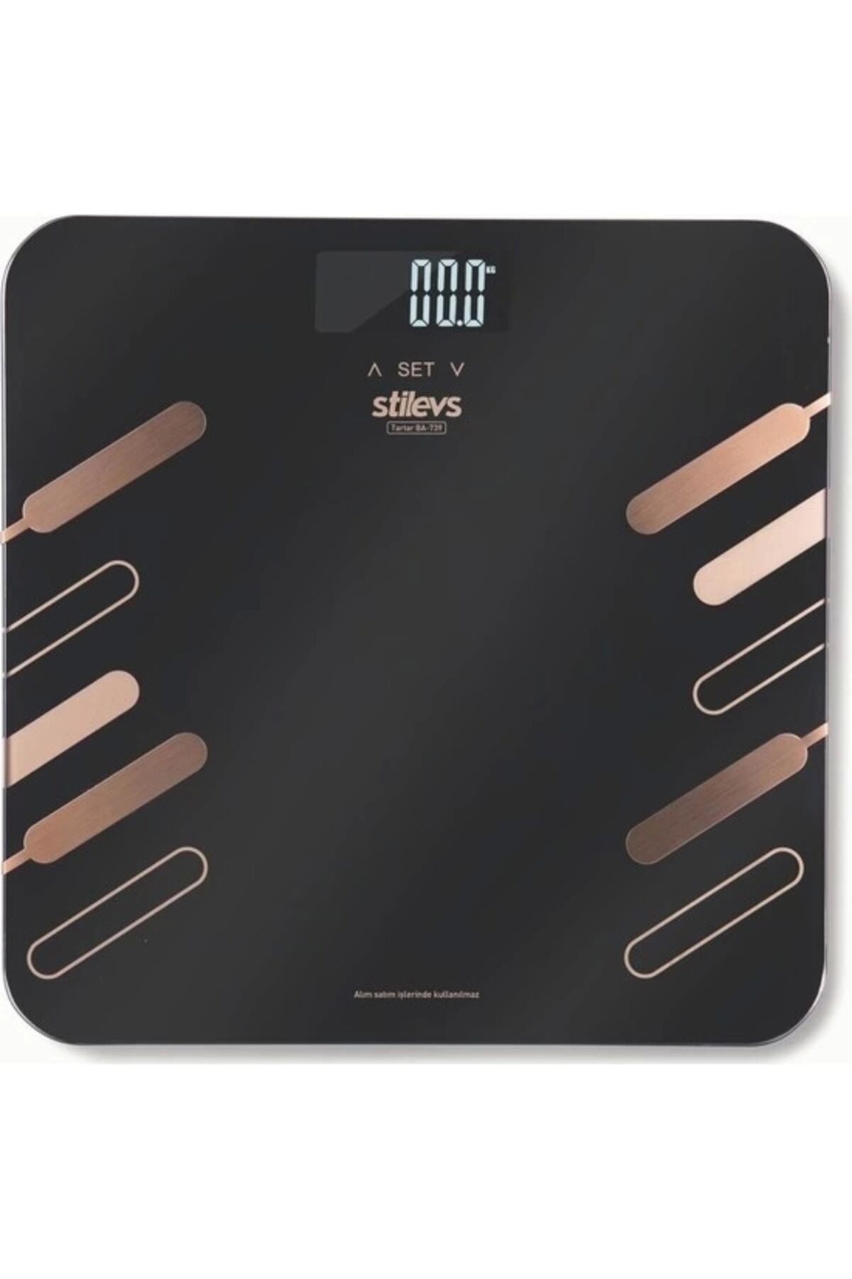 Banyo Baskülü - Siyah&gold