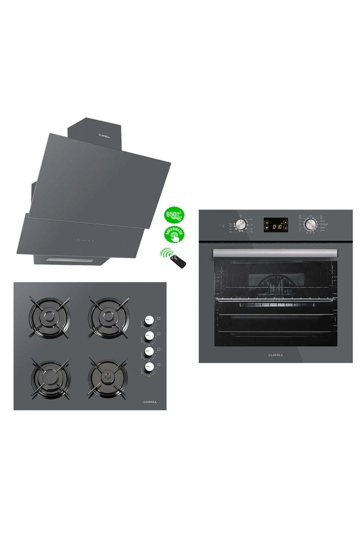 15prog. Opal Gri Cam Ankastre