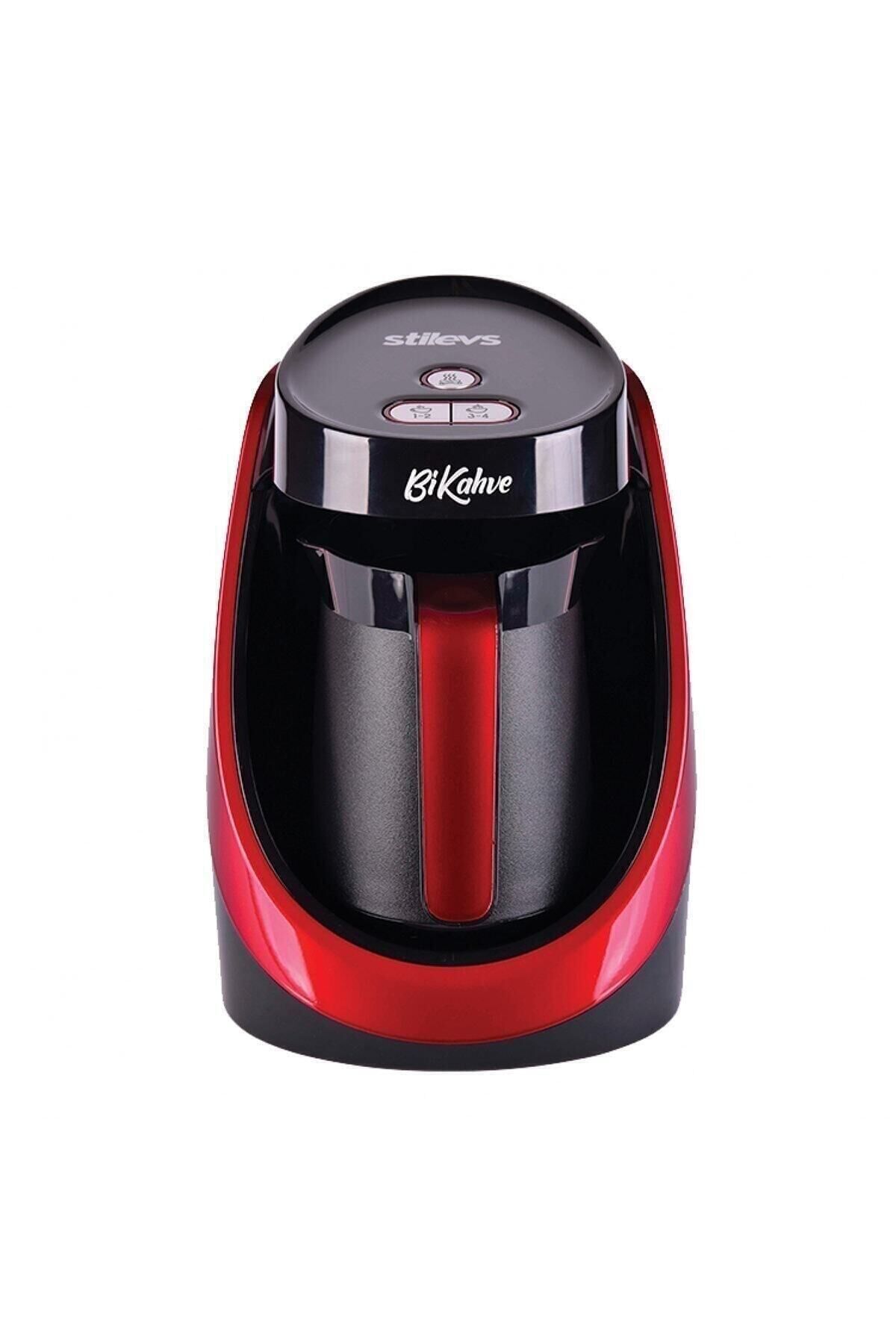 Bikahve Otomatik Türk Kahvesi Makinesi Kırmızı