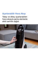 TVL 90 S Kule Tipi Vantilator Beyaz