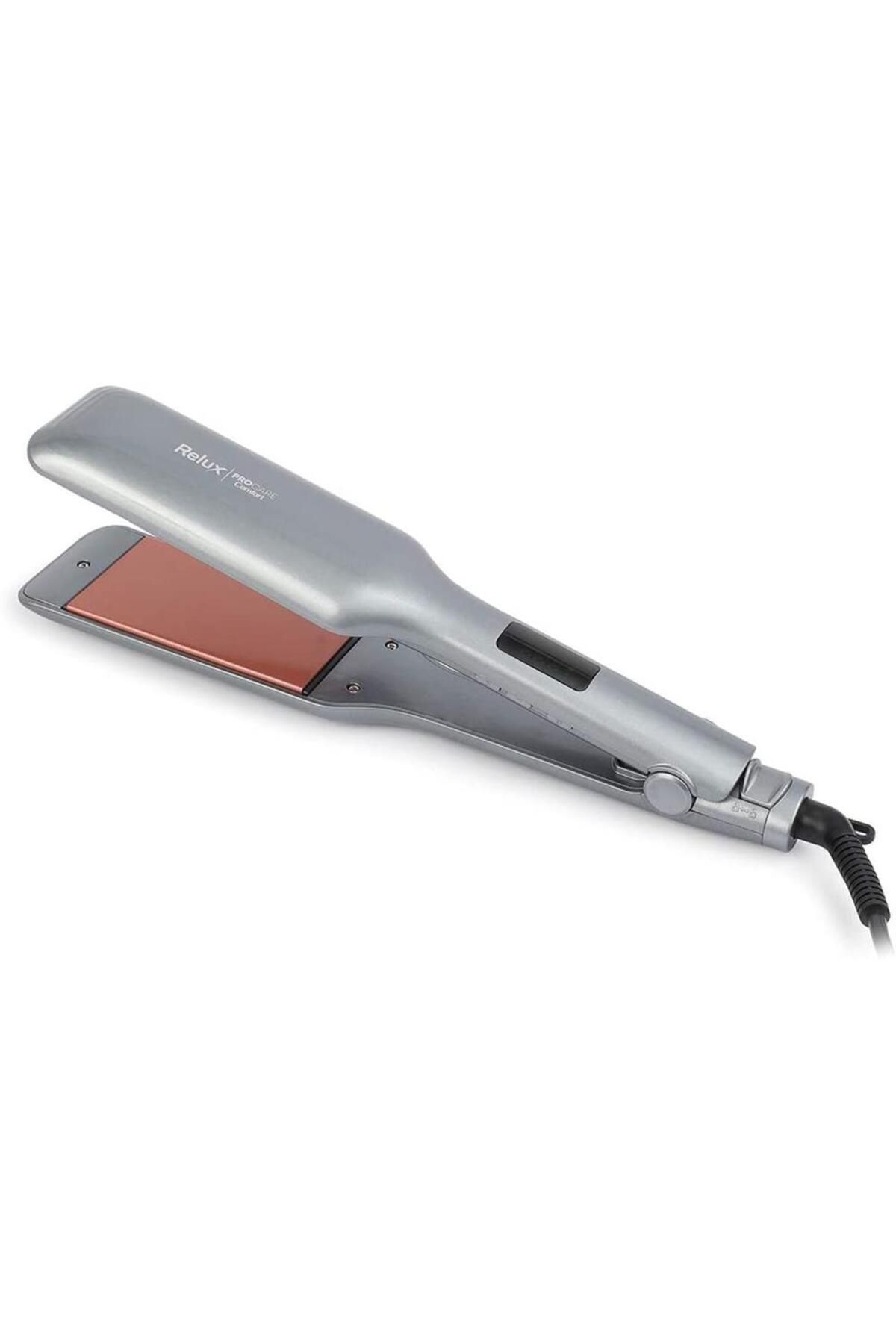Rs6625 Procare Comfort Iyonik Geniş Plakalı Keratin Korumalı Saç Düzleştirici Gümüş