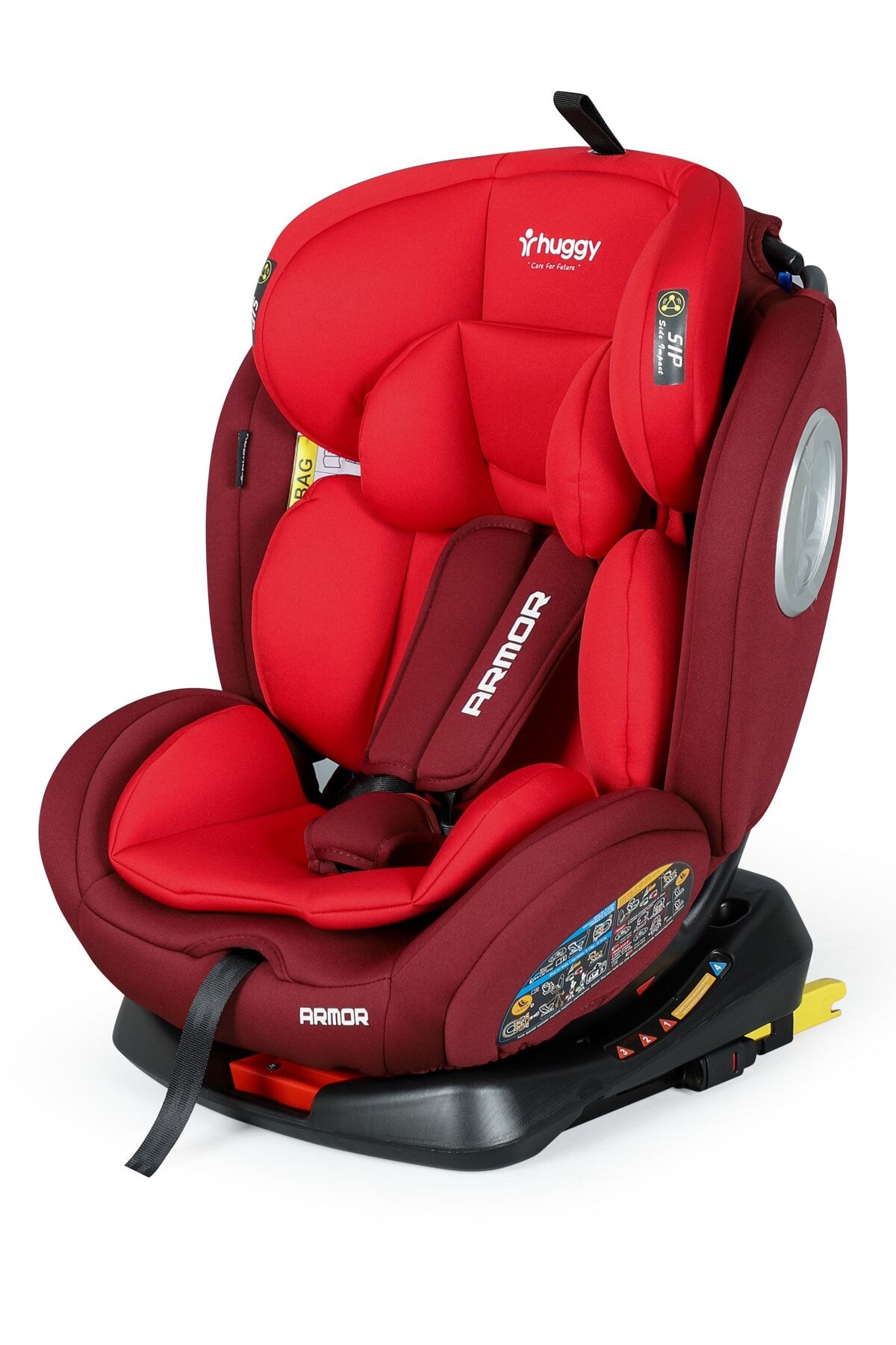 Armor Rotate360° Dönebilen 0-36 Isofix Yatarlı Oto Koltuğu Kırmızı