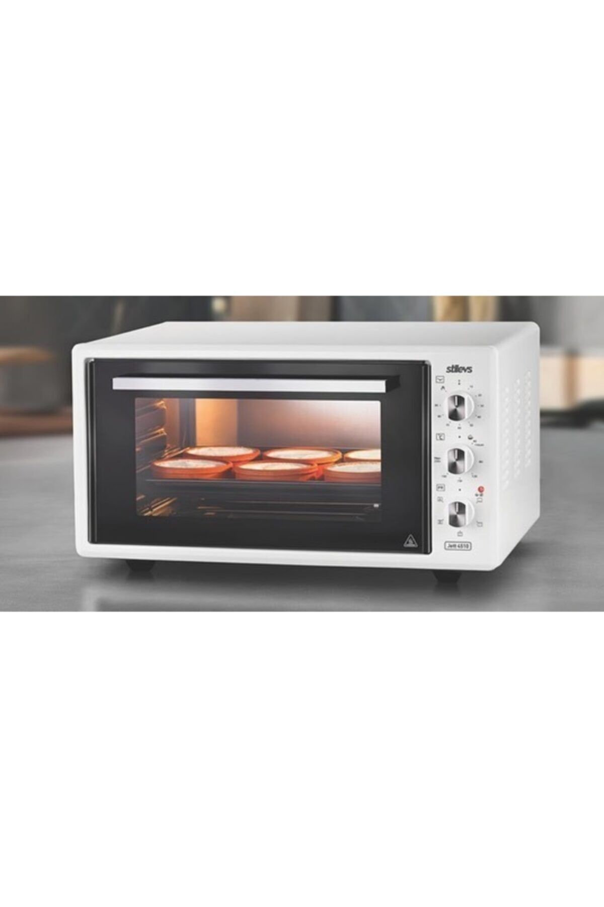Beyaz Jett 4510 Midi Fırın Beyaz