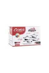 Karizma Gri Granit Tencere Seti 7 Pcs