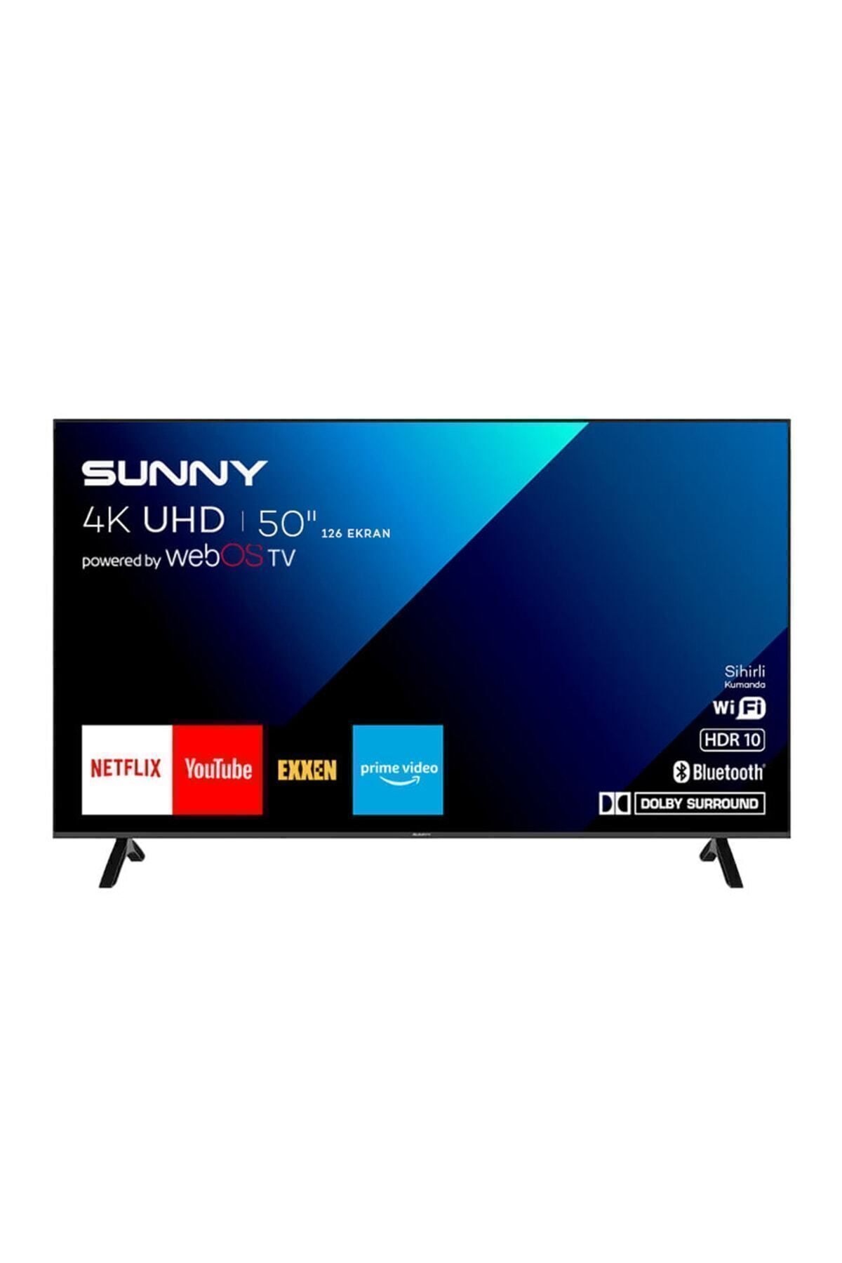 SN50FMN242 50'' 127 Ekran Uydu Alıcılı 4K Ultra HD Smart LED TV Siyah