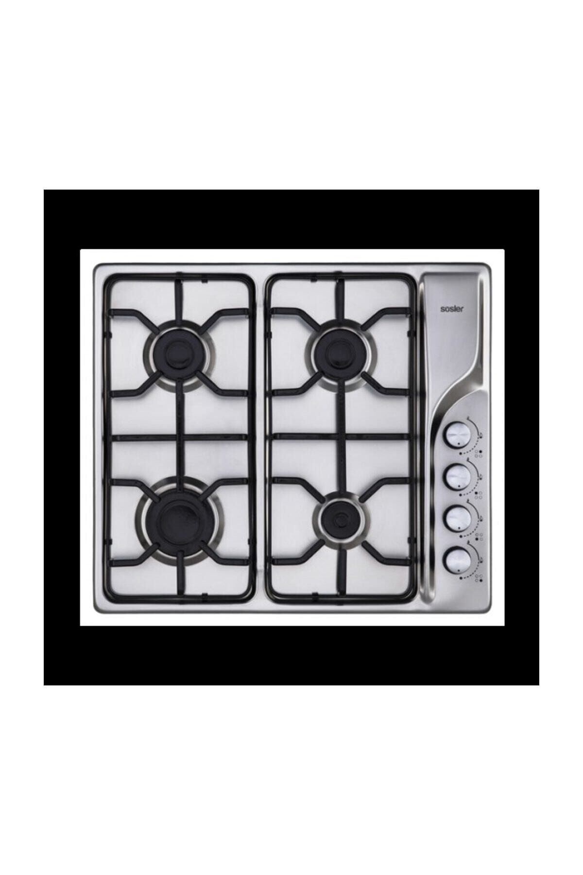 Set Üstü Ocak Sao-2301 Inox Dg'lı Gaz Kesme Emniyetli Setüstü Ocak 7012