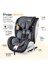 Capsule Rotate360° Dönebilen 0-36 İsofix Oto Koltuğu Gri Nocolor-08989486