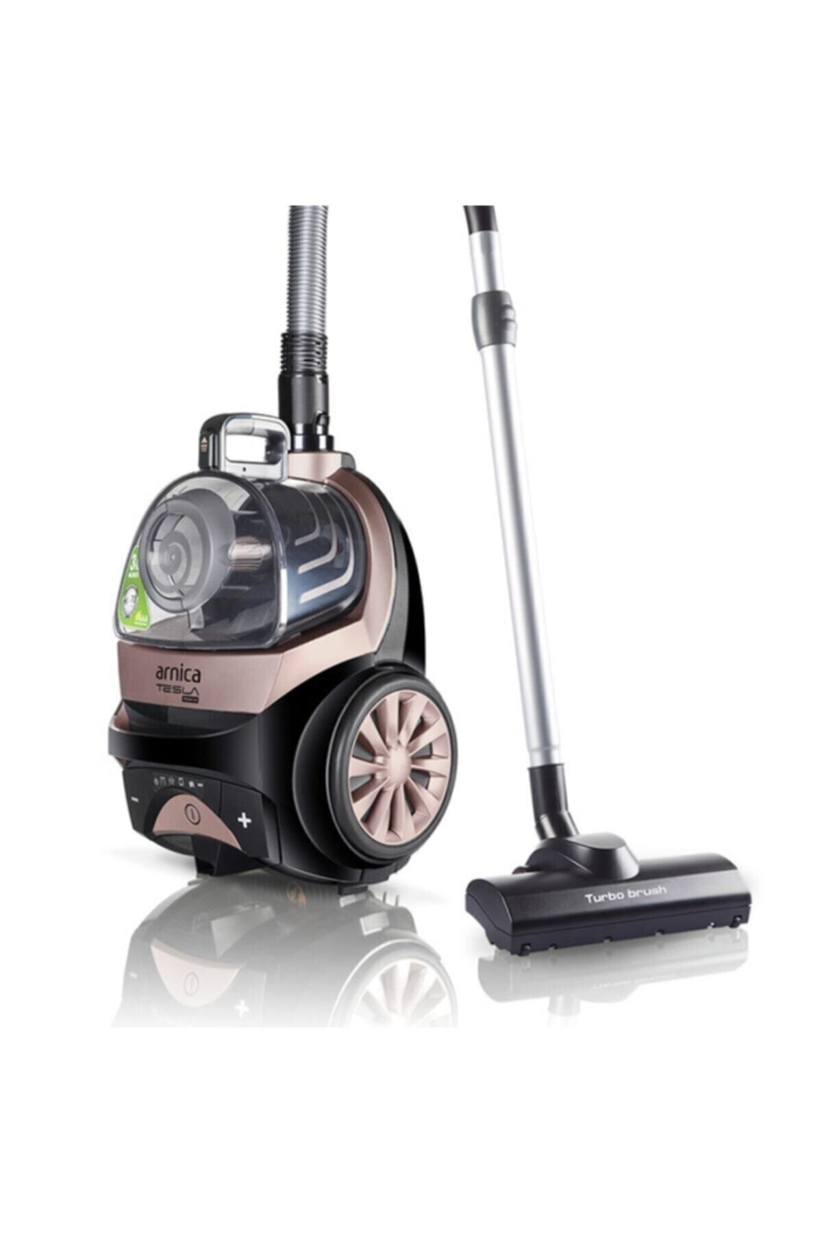 Tesla Premium ET14300 Koldan Kumandalı Toz Torbasız Elektrikli Süpürge Rose