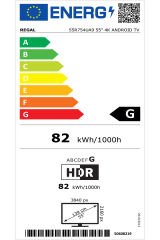 55R754UA9 55'' 4K Android TV Ultra HD Smart LED 139 Ekran Si̇yah