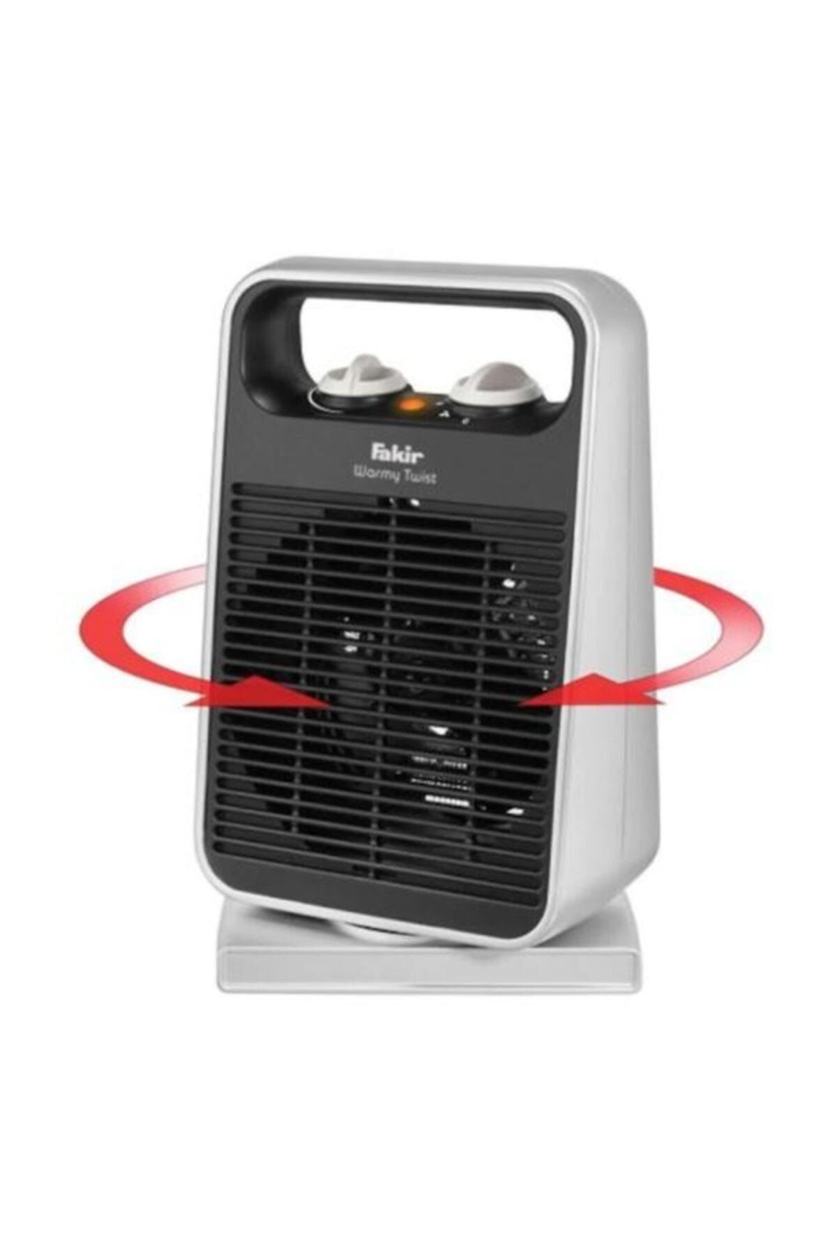 Warmy Twist Dönebilen  2000W 75 Derece Dönen Fanlı Isıtıcı Siyah