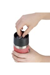 İçecek N21604 Travel Mug Compact Termos 0,3 L Pudra Isı Yalıtımı 0,30 L 6 saat Kamp Paslanmaz Çelik Pembe