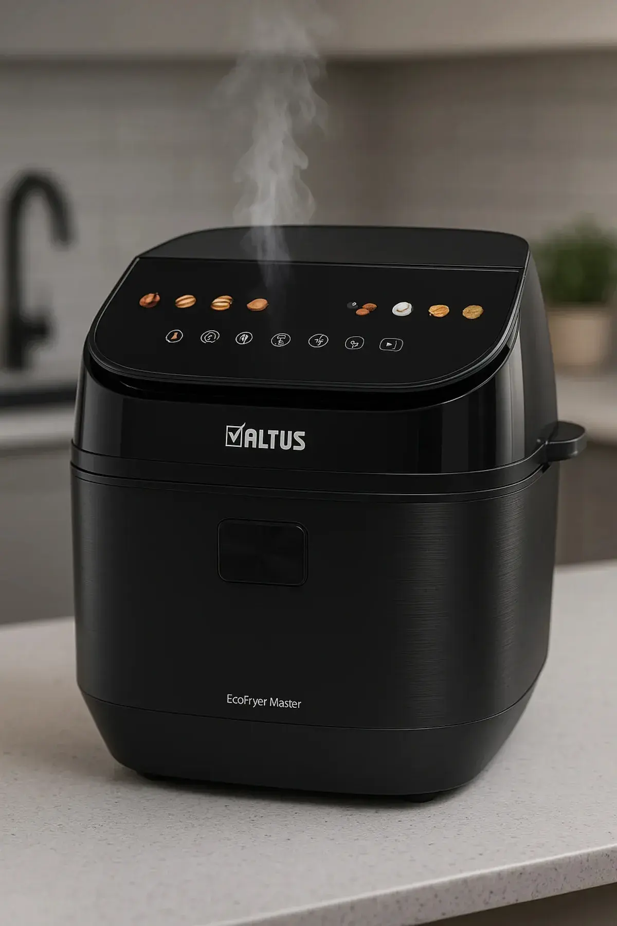 Al 2594 Sf Ecofryer Master, 7 L, Buhar Destekli, Az Yağlı, Sıcaklık Ayarlı, Zamanlayıcılı Fritöz Siyah
