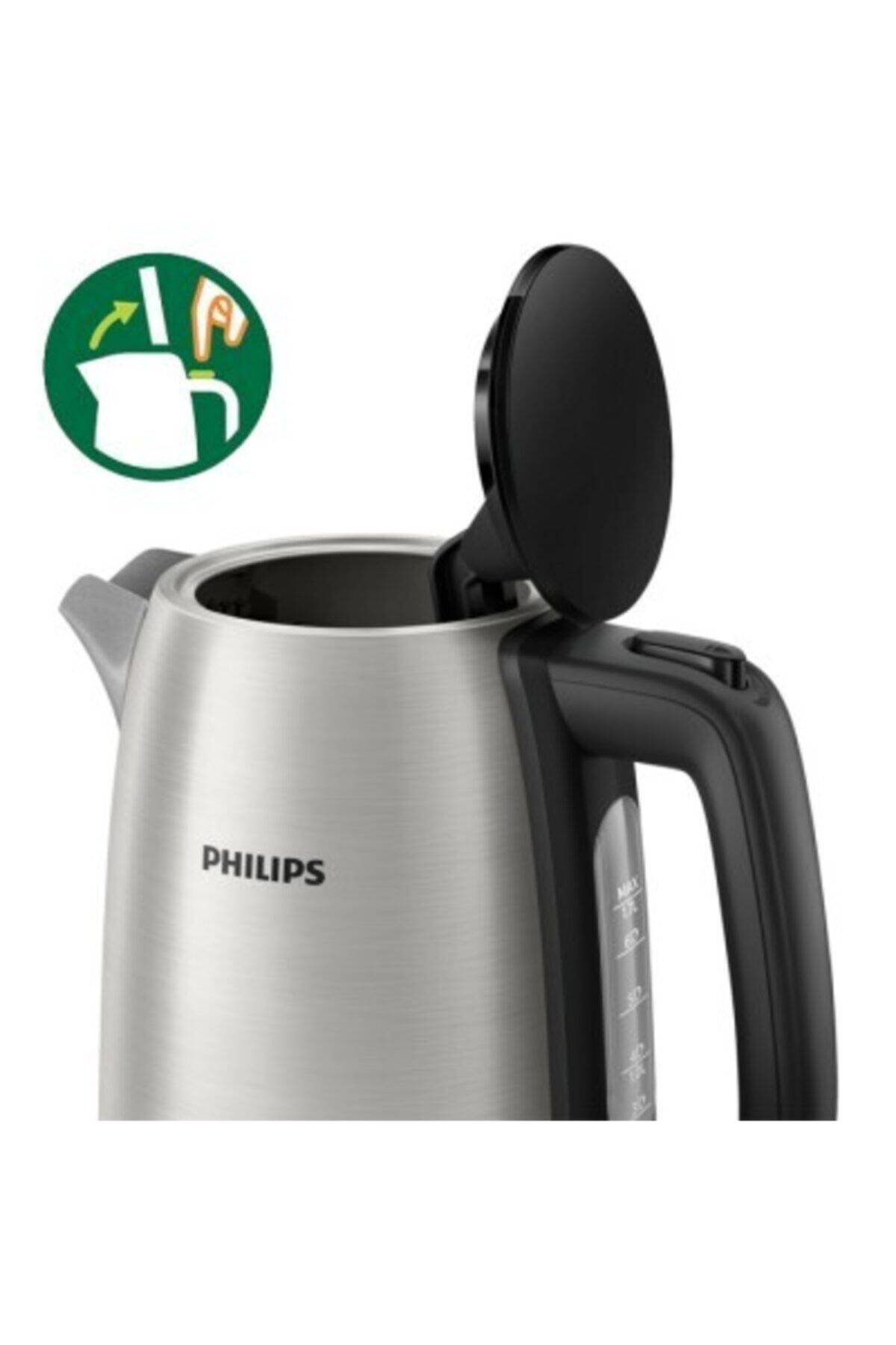 Hd9350/90 Daily Collection Inox Kablosuz Su Isıtıcı Kettle 1,7 Lt Gri̇