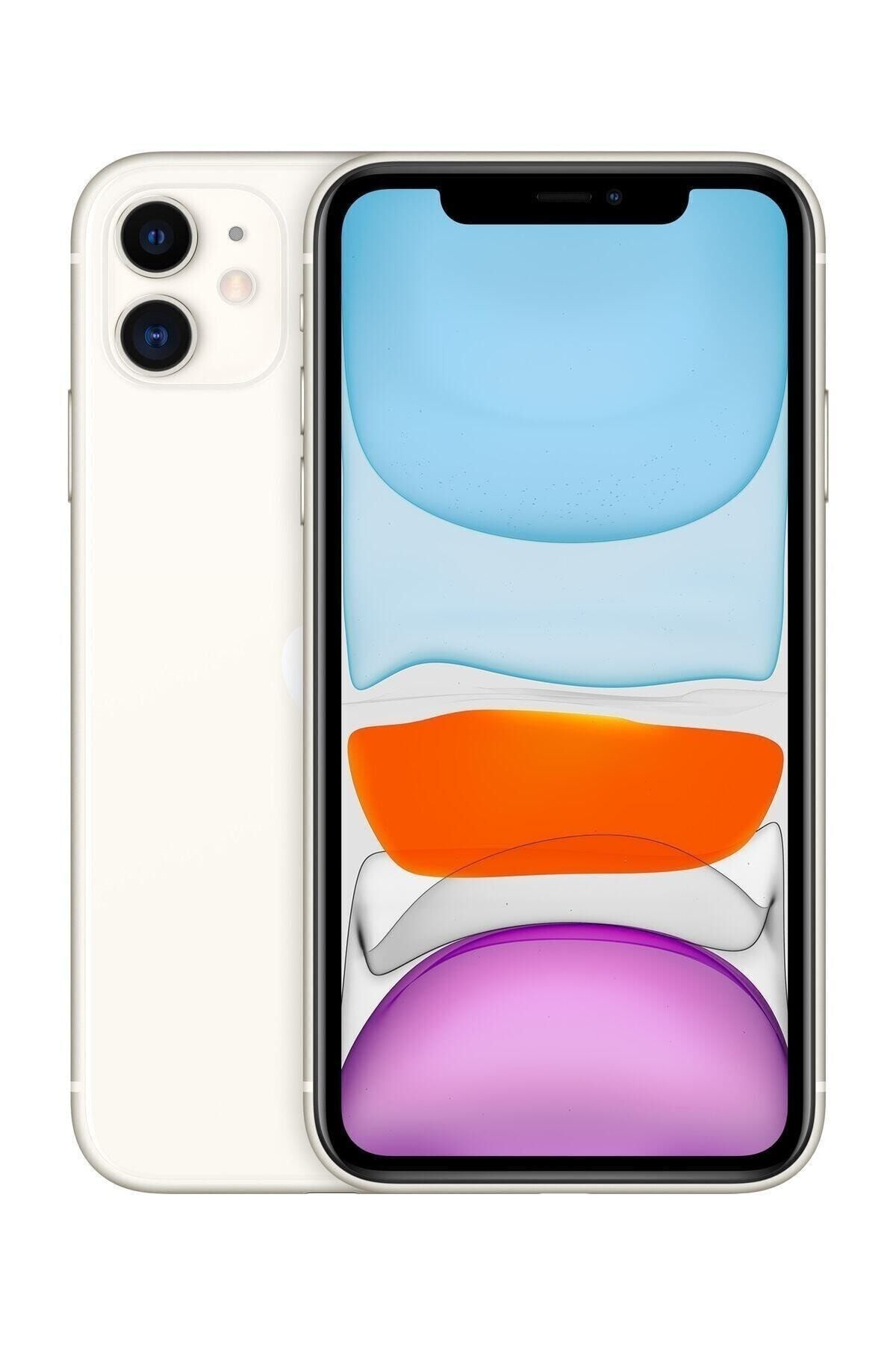iPhone 11 64 GB Beyaz Cep Telefonu Aksesuarsız Kutu (Apple Türkiye Garantili) Beyaz