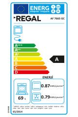 AF 7665 GC Ankastre Fırın