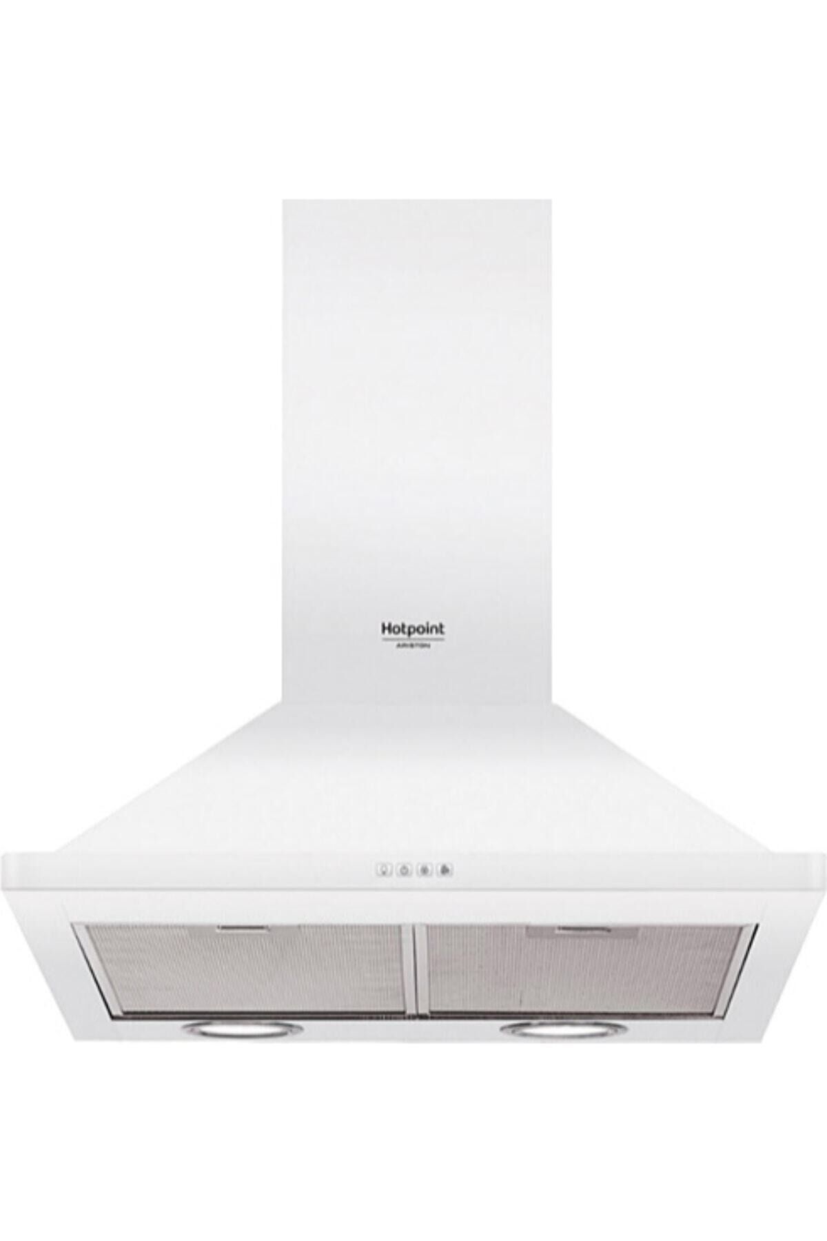Hotpoint-Ariston HHPN 6.4F AM OW Beyaz Duvar Tipi Davlumbaz Renkli