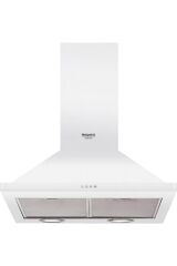 Hotpoint-Ariston HHPN 6.4F AM OW Beyaz Duvar Tipi Davlumbaz Renkli
