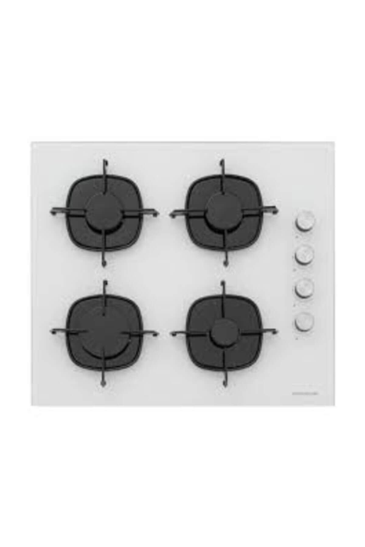 CS5335W01 4 Gözü Gazlı Beyaz Cam Ankastre Ocak