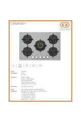 Cs5364s01 75 Cm Gri Ankastre Ocak