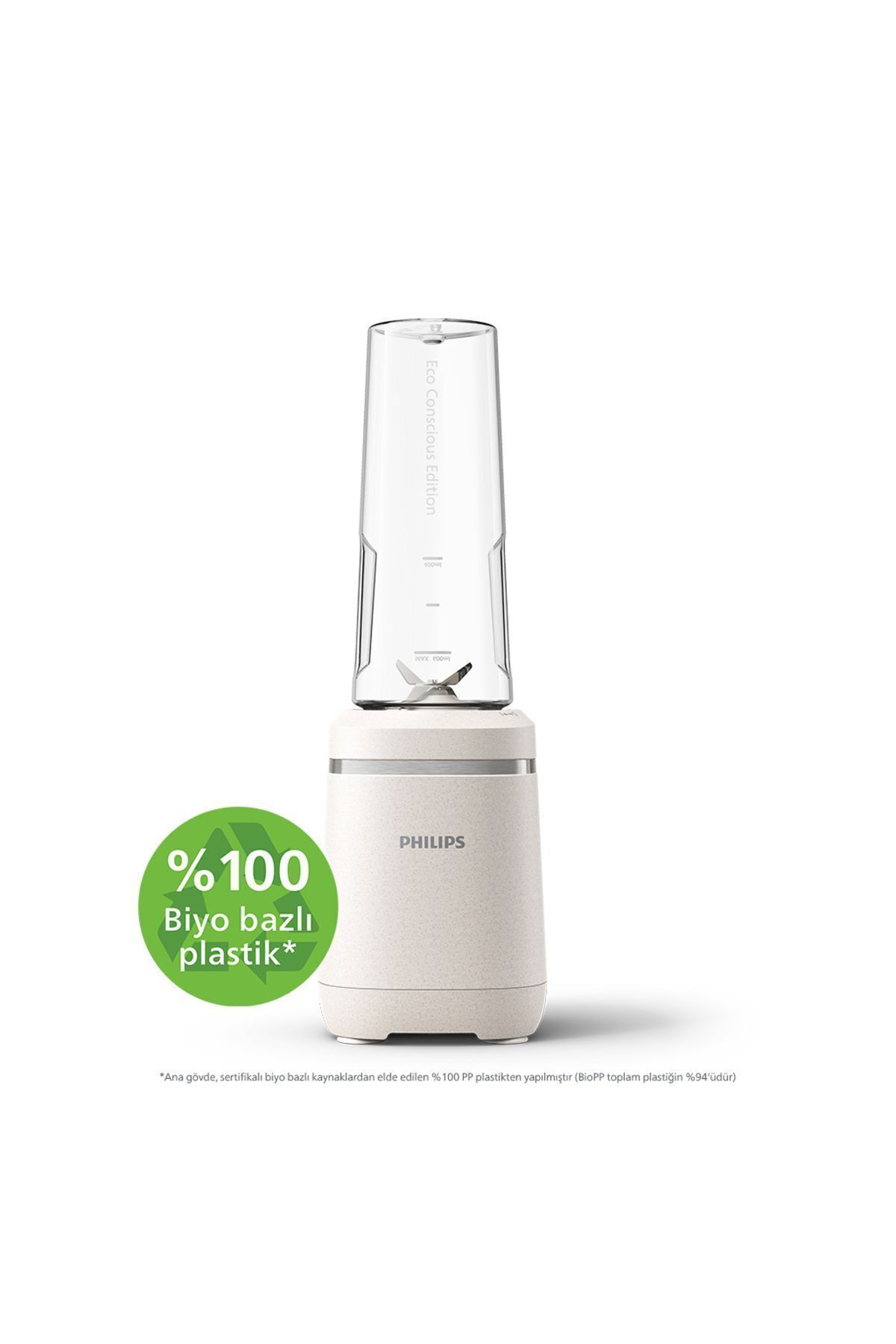Çevre Dostu Mutfak Serisi Smoothie Blender, 0.6L Kapasite, 350W, Krem, HR2500/00 Renkli