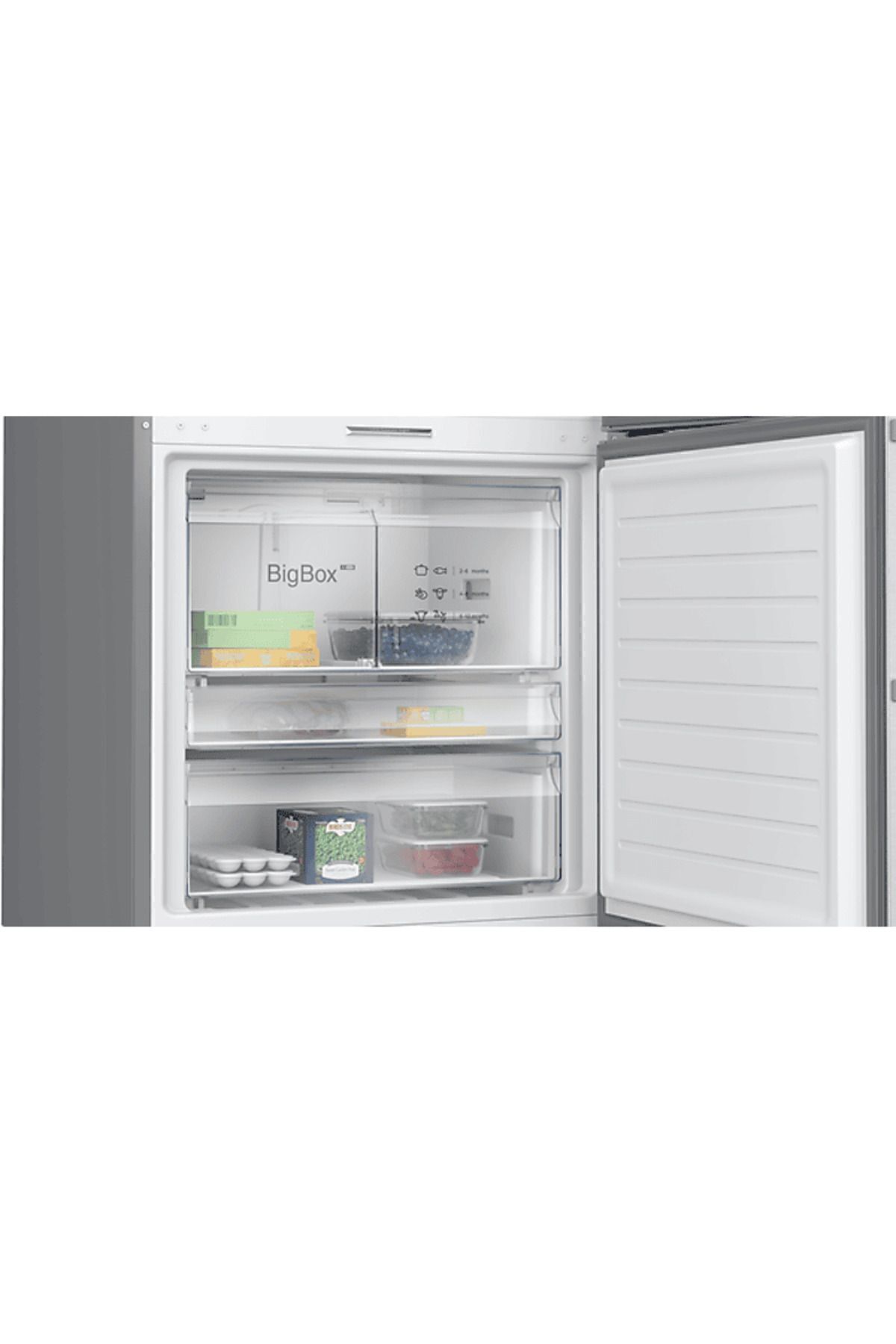 BD3076ICAP C Enerji Sınıfı 526 L Alttan Donduruculu No-Frost Buzdolabı Inox Inox Kolay Temizlenebilir