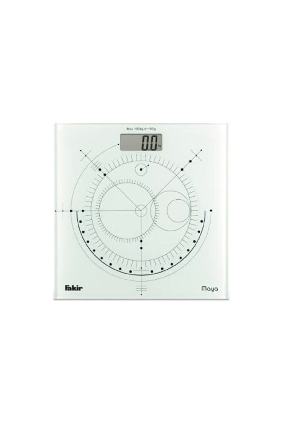 Maya Dijital Cam Baskül Beyaz