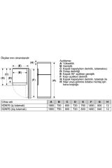Bd2176ıfan F Enerji Sınıfı 522 Lt Nofrost Üstten Donduruculu Buzdolabı Gri
