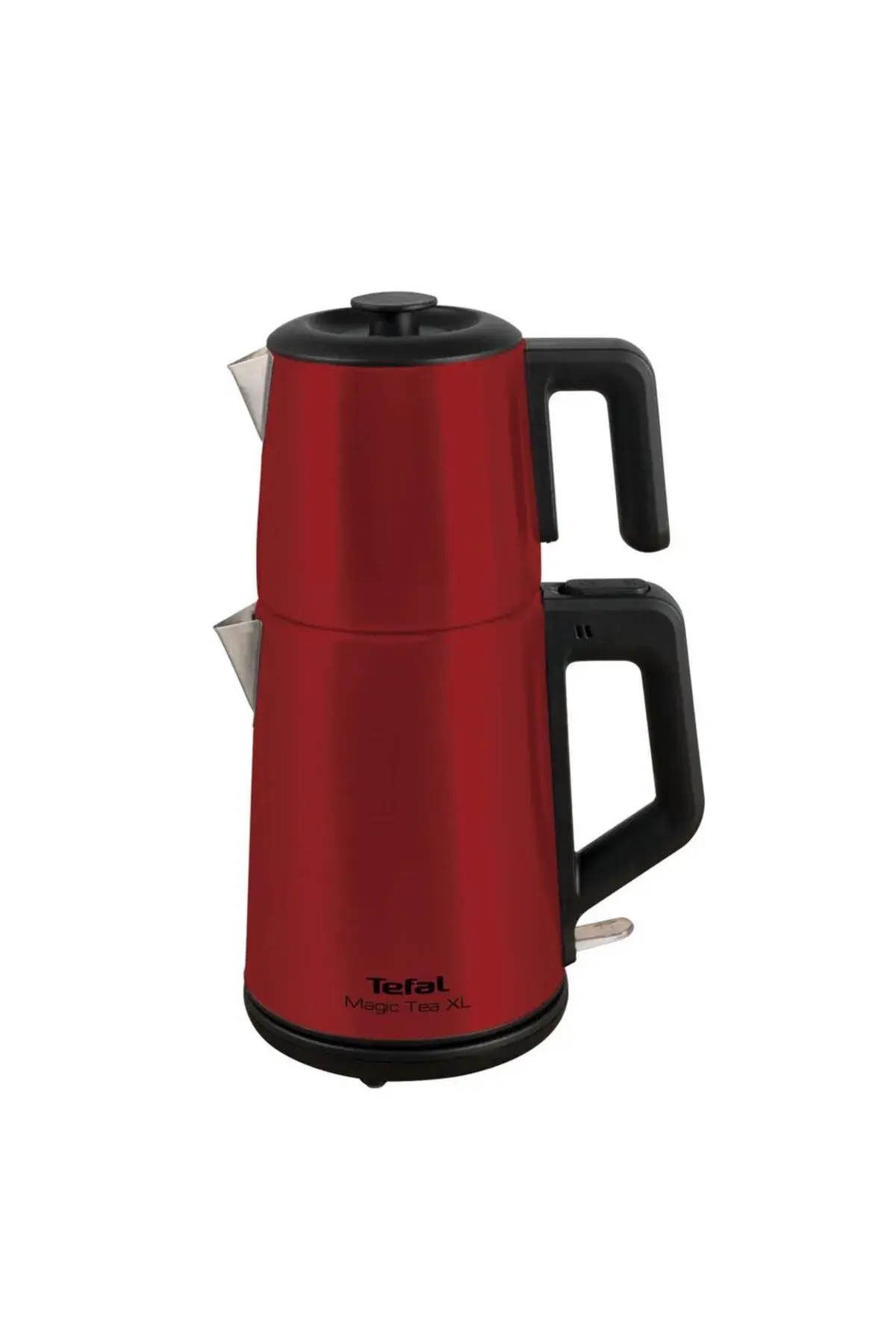 Magic Tea XL Paslanmaz Çelik Gövdeli 1650 Watt Çay Makinesi - Kırmızı Kırmızı