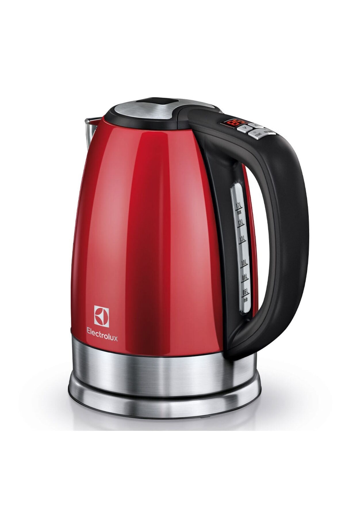 Eewa7700r 1.7 L Paslanmaz Çelik Dijital Kırmızı Su Isıtıcı