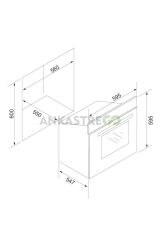 Bo6502b01 Multifonksiyonel Siyah Ankastre Fırın 6998