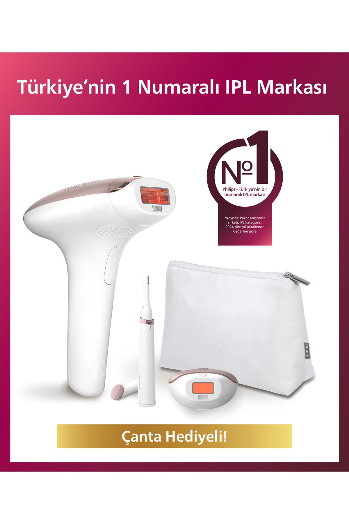 Lumea Brı921/00 Lazer Epilasyon Ipl Tüy Alma Cihazı Ve Satin Kalem Düzeltici Beyaz