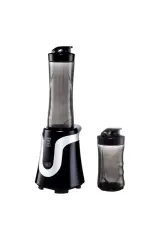 Mix&go Kişisel Smothie Blender, Kırmızı (300 W, 1 ADET 600 ML ŞİŞE VE 1 ADET 300 ML ŞİŞE) Siyah