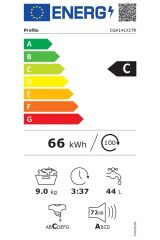 CGA141X1TR 9 kg 1000 Devir Çamaşır Makinesi Beyaz