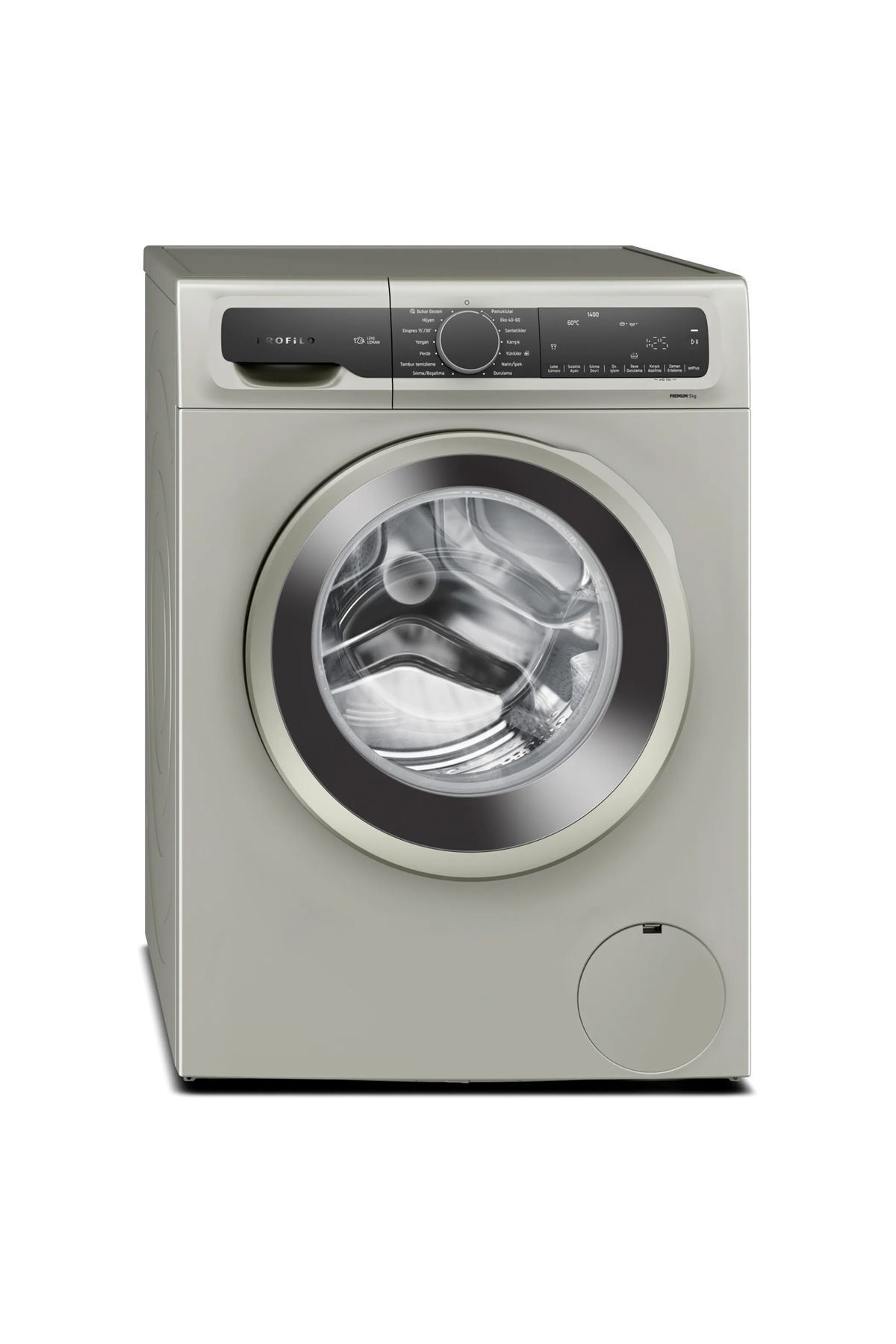 CGA244ZXTR A Enerji Sınıfı 9 kg 1400 Devir Çamaşır Makinesi Gri