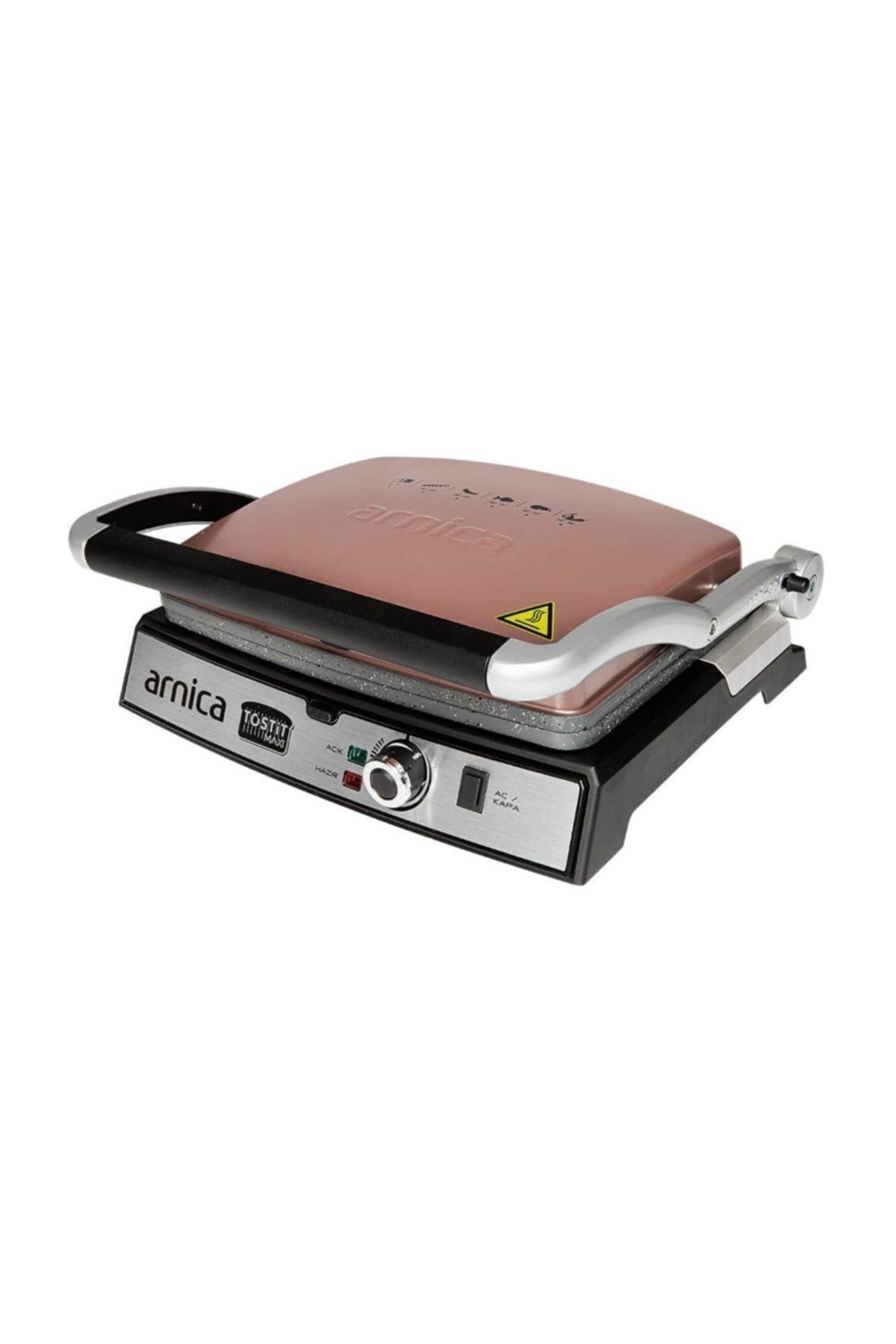 Tostit Maxi Granit Rose 2000 W Tost Makinesi Pembe