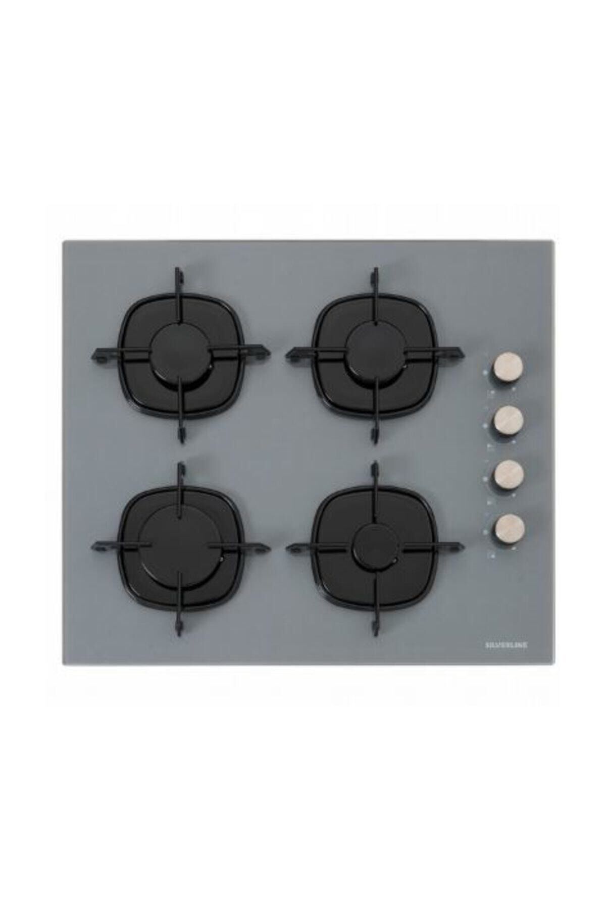 Sılverlıne Cs5335s01 Grı Cam Ankastre Ocak