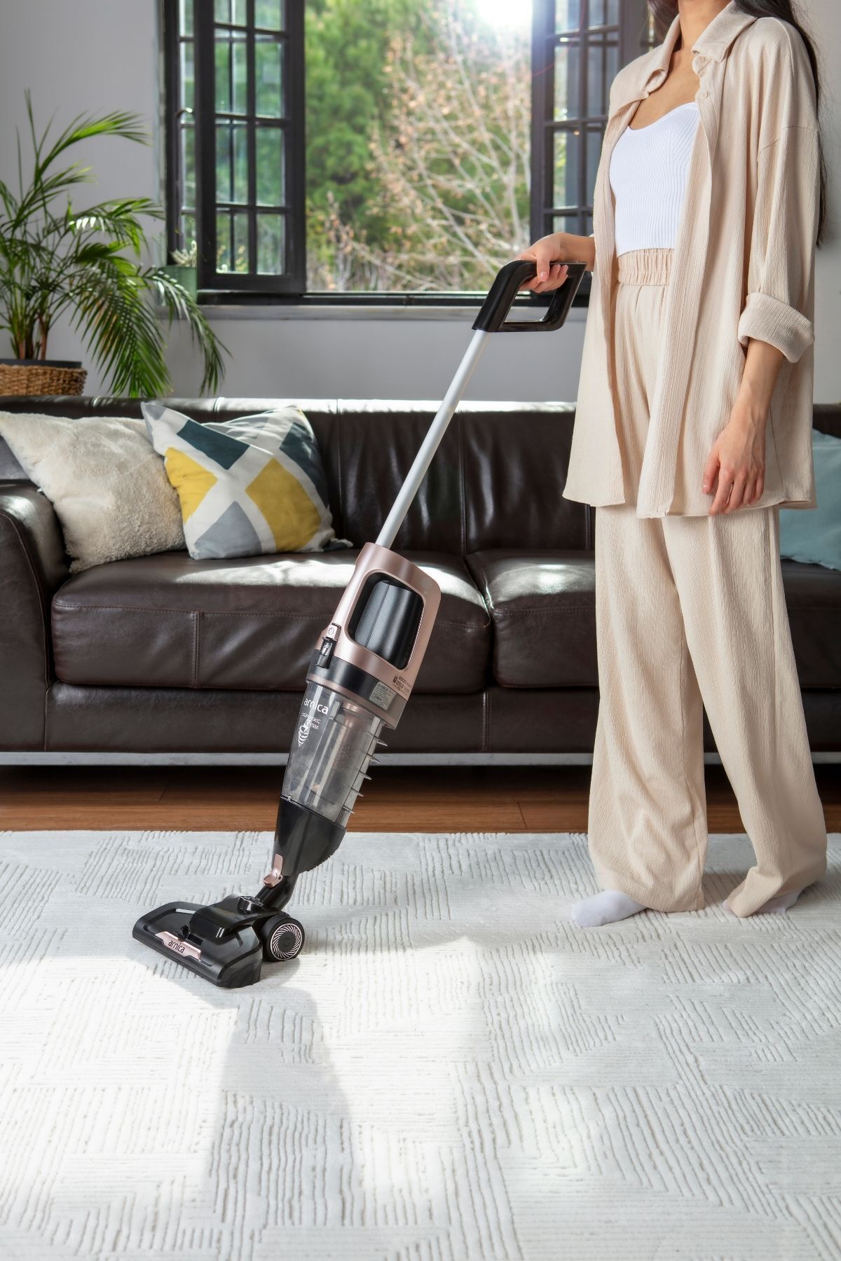 ET11200 Süpürgeç E-max Rose Şarjlı Dik Süpürge Turkuaz