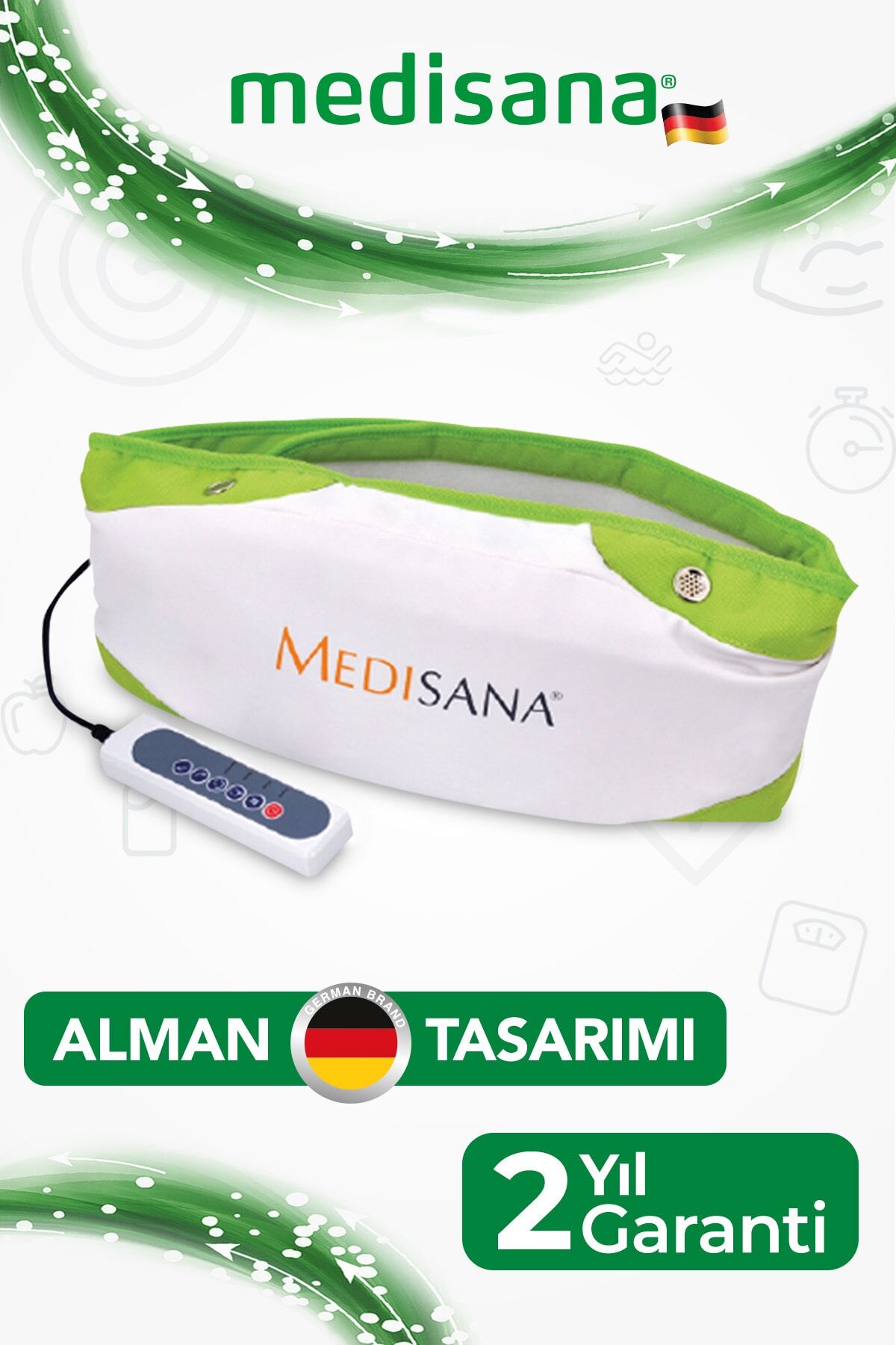 Alman Tasarım Titreşimli Isıtmalı 5 Farklı Seviyede Ayarlanabilir Kemeri