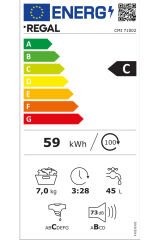CMI 71002 1000 Devir 7 kg Çamaşır Makinesi Siyah