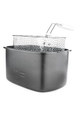 Gala Paslanmaz Çelik Fritoz Beyaz