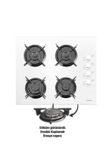 White Lake Beyaz Cam Ankastre Set