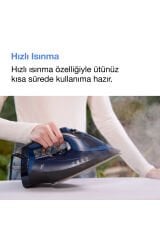 Flyjet Buharlı Ütü  Mavi - Siyah