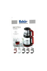 Siyah Kırmızı Bestea 1900 W Cam Çay Makinası