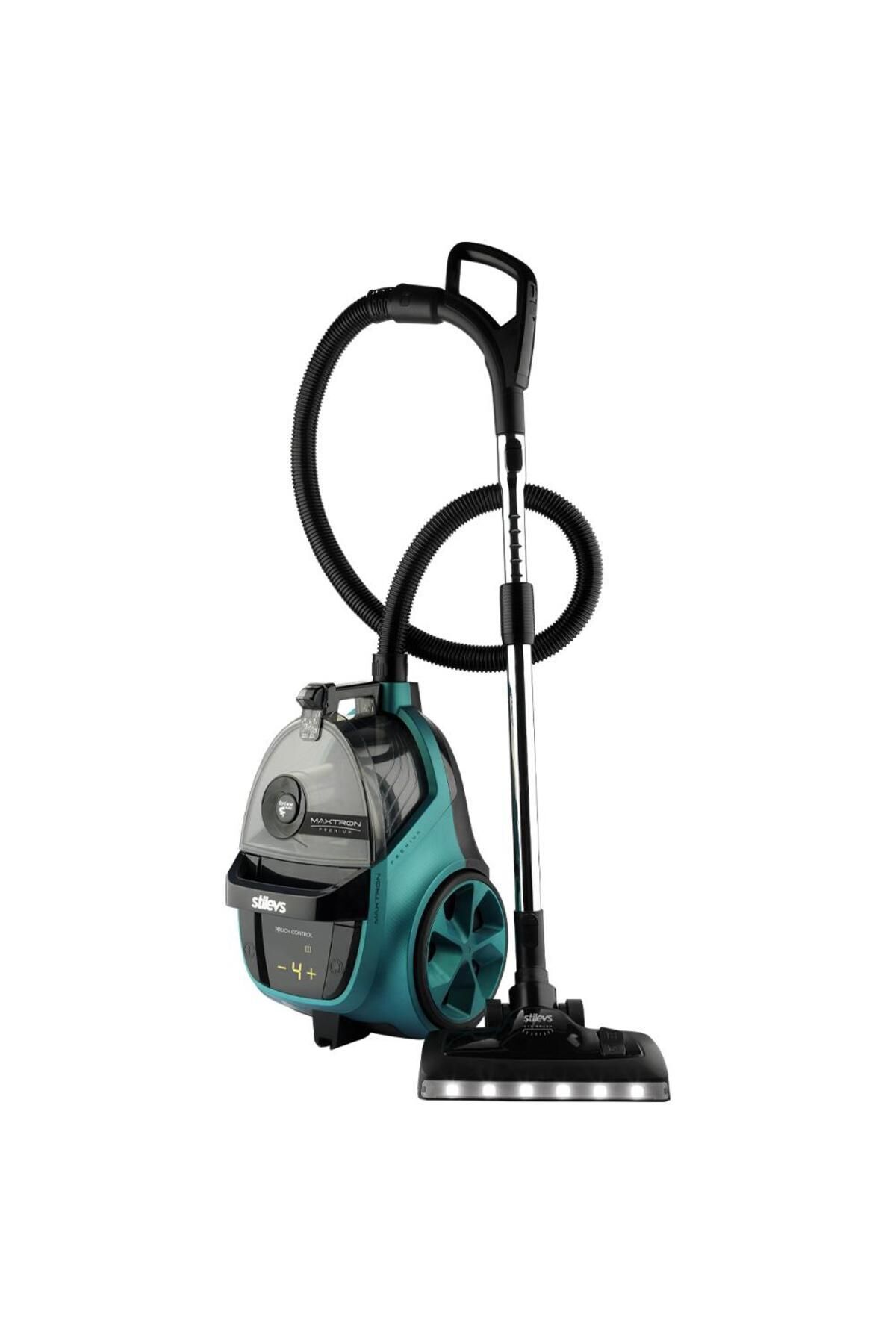 Maxtron Premium Torbasız Elektrikli Süpürge Siyah - Sedefli Mavi