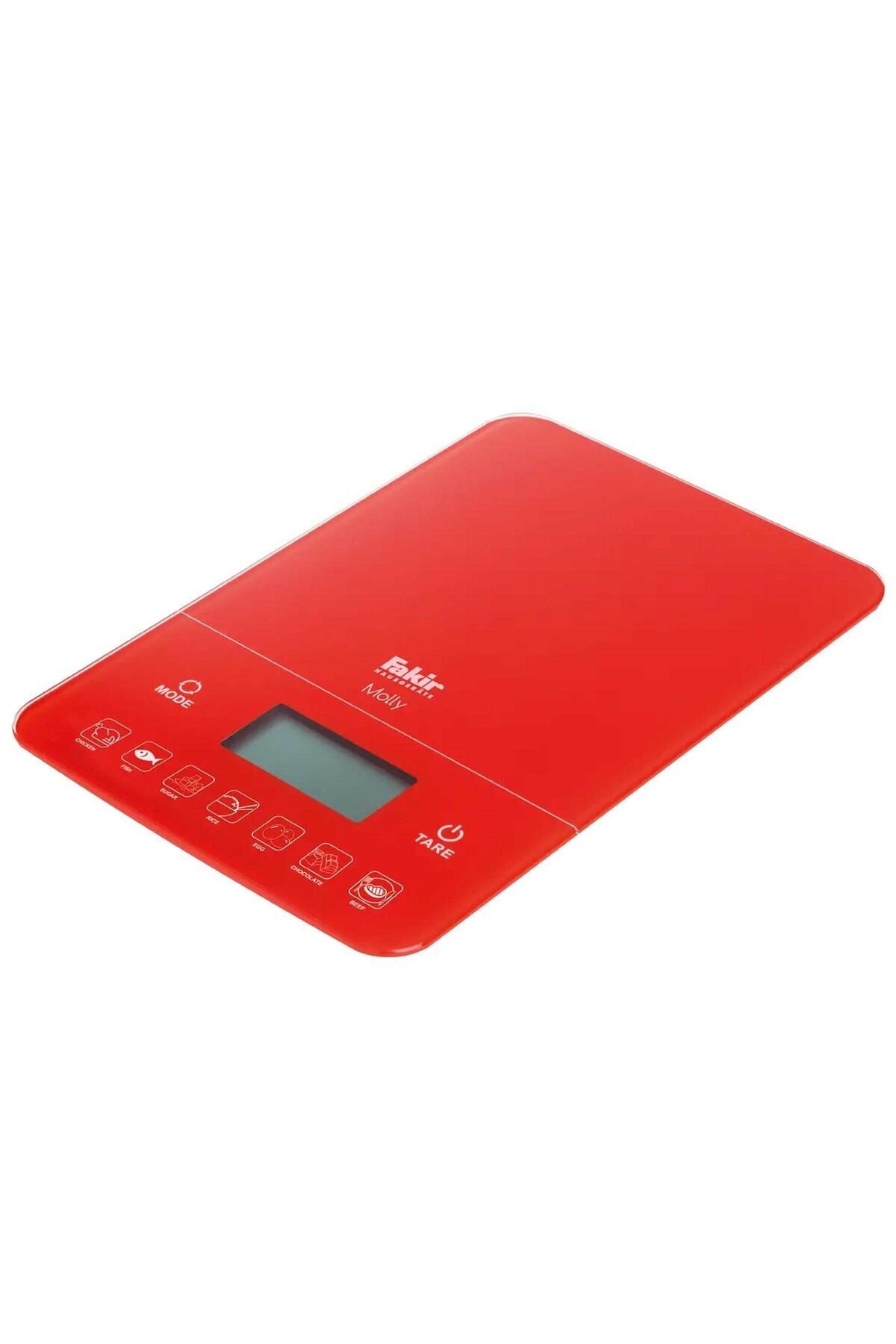 Molly Kırmızı Dijital Mutfak Tartısı